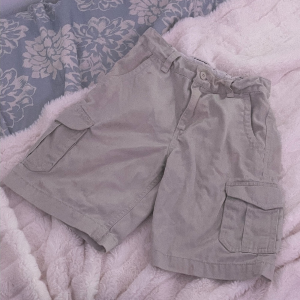 Faded Glory Kids Formal Tan Cargo Shorts